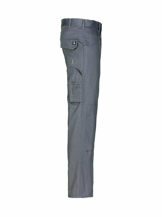 STOP Stone Pantaloni de Lucru Gri din Bumbac