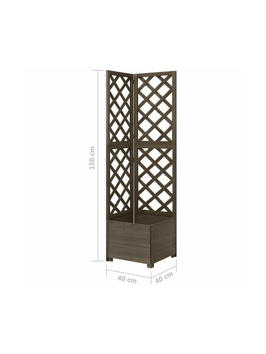 vidaXL Pot Wooden 40x40x150cm.