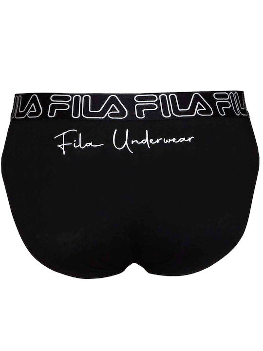 Fila Herren Slips Schwarz mit Mustern 1Packung