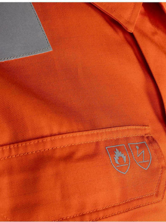 STOP Steppe Reflect Work Coveralls Full Body with Reflective Tapes Orange