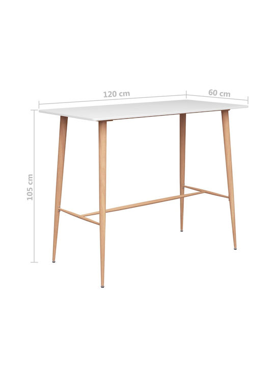 Set Bar Exterior 7 Piese Alb