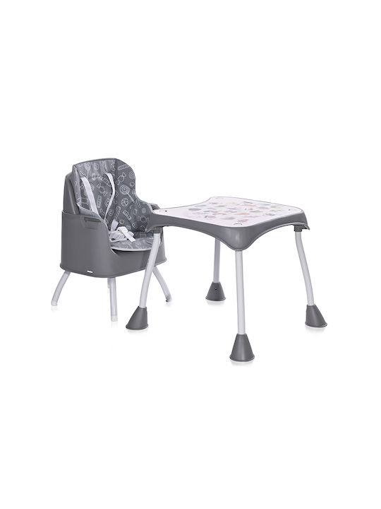 Lorelli Trick Baby Highchair 3 in 1 With Adjustable Height Gray