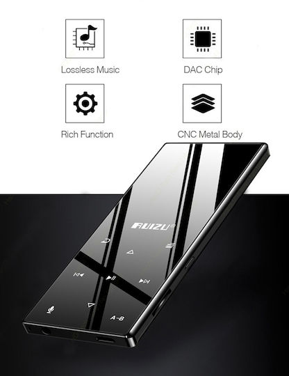 Ruizu D29 MP3 Player (16GB) with TFT Screen 1.8" Black