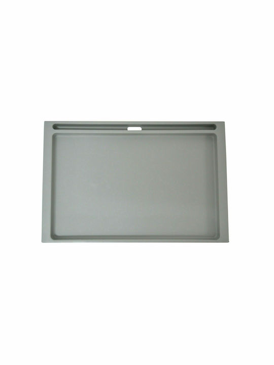 Ankor Plastic Rectangular Bed Tray in Gray Color 68x35.5x26cm 814251 1pcs