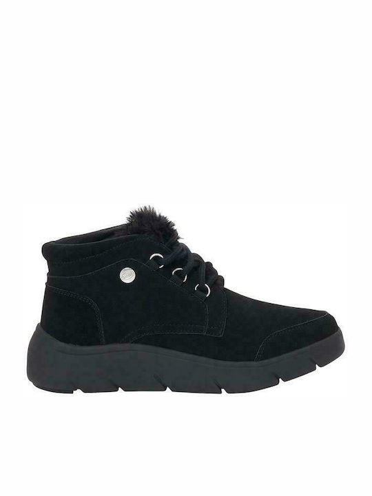 Scholl La Thuile Suede Women's Ankle Boots Black