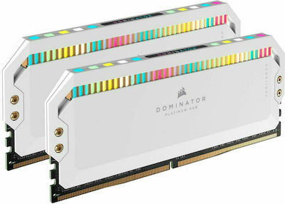 Corsair Dominator Platinum RGB 32GB DDR5 RAM mit 2 Modulen (2x16GB) und Geschwindigkeit 5600 für Schreibtisch