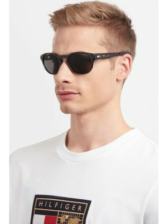 Tommy Hilfiger Men's Sunglasses with Navy Blue Horn-Rimmed Frame and Polarized Lenses