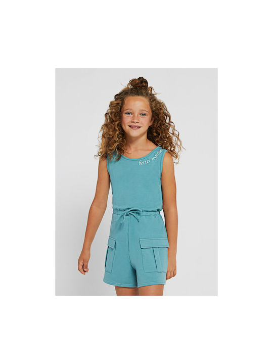 Mayoral Kids One-piece Fabric Shorts/Bermuda Turquoise