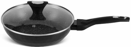 Edenberg Set De Vase De Gătit Din Aluminiu Negre Cu Acoperire Interioară Antiaderent 5 Buc