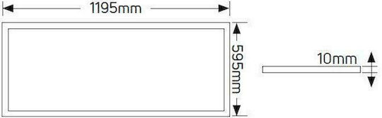 Geyer Вграден LED Панел 60W 120x60см Geyer Вграден LED Панел 60W 120x60см