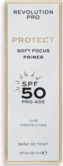 Revolution Beauty Protect Soft Focus Grundierung SPF50 Primer Gesicht in Cremiger Form mit 50LSF 27ml