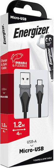 Energizer 1.2m Regular USB 2.0 to micro USB Cable (C610MGBK)