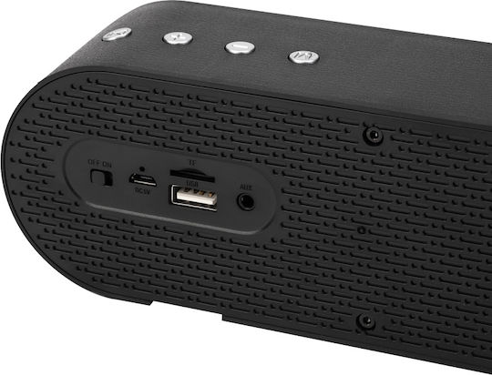 Powertech Bluetooth Speaker 10W with Radio and Battery Life up to 4 hours Black PT-986
