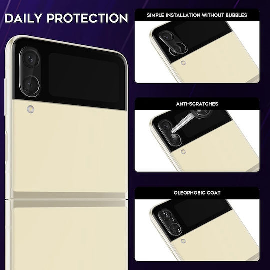 Mocolo TG+ Silk HD Pro Camera Protection Tempered Glass Black for the Galaxy Z Flip3 5G