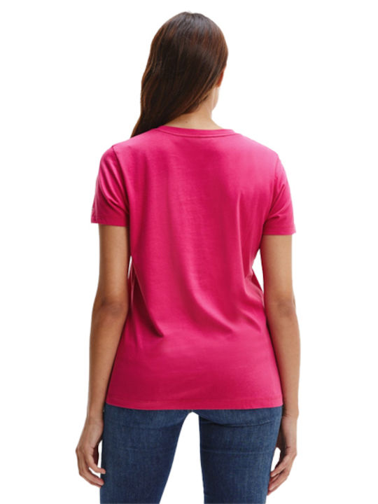 Tommy Hilfiger Γυναικείο T-shirt Ροζ με Στάμπα