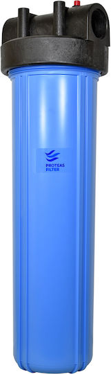 Proteas Filter PFBB1-PL20-15 Water Filtration System Single Central Supply / Under Sink Micron 1 1/2" EW-023-0110