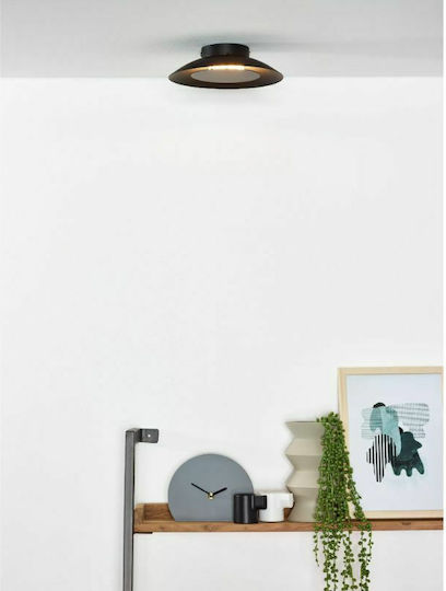Lucide Lightning Foskal Μονό LED Σποτ σε Μαύρο Χρώμα