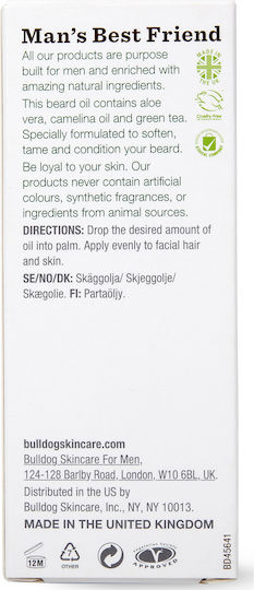 Bulldog Skincare Λάδι Περιποίησης για Γένια και Μουστάκι Original 30ml