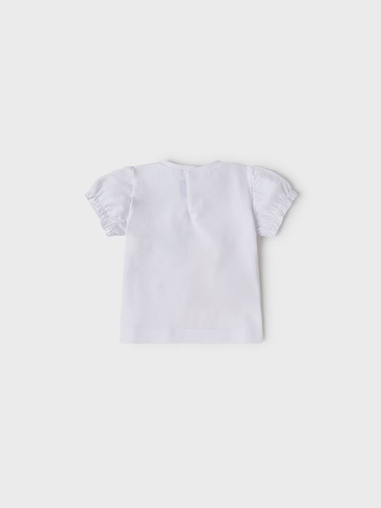 Mayoral Kids Blouse Short Sleeve White