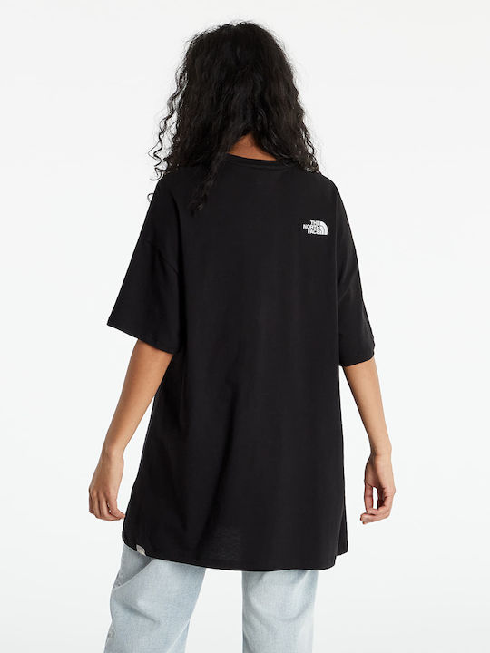 Summer Mini Athletic Dress T-Shirt Short Sleeve Black