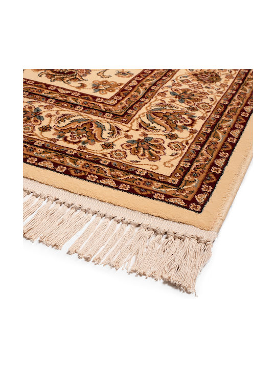 Viokarpet Isfahan 3783B Rug Rectangular with Fringes Cream Cream