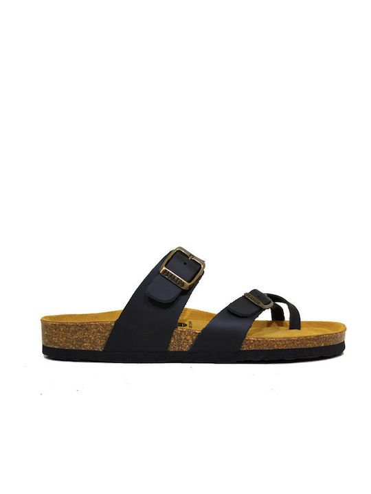 Bombay Leather Women's Flat Sandals Anatomic Apure Black