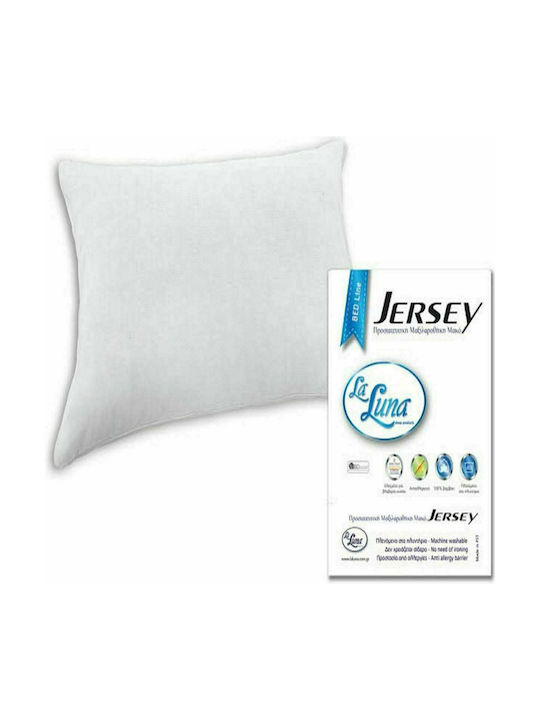 La Luna Jersey Schutzkissenbezug-Set Wasserdicht Weiß 50x70cm. 5510050