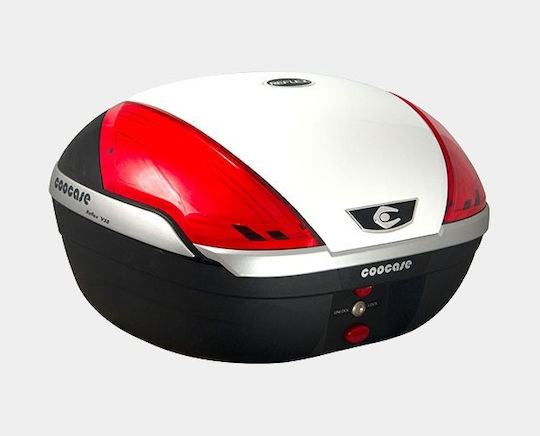 Coocase V50 Reflex Μπαγκαζιέρα Μοτοσυκλέτας 50lt Λευκή