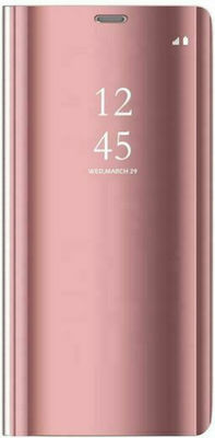 Hurtel Clear View Plastic Book Rose Gold (Galaxy J3 2017)