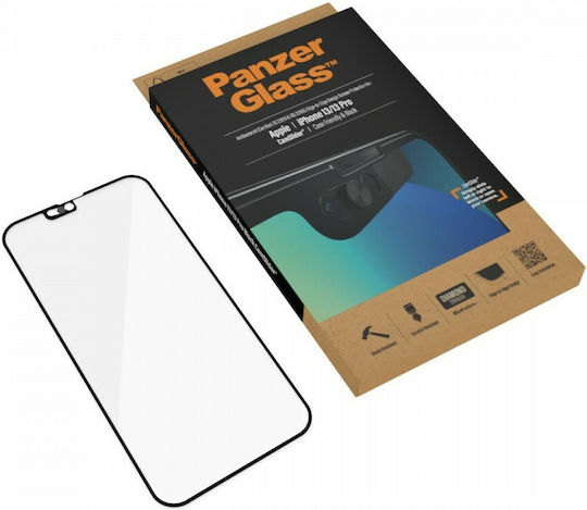 PanzerGlass E2E Microfracture CamSlider Антибактериален Закалено Стъкло За Цялото Лице (iPhone 17e / 16e / 14 / 13 / 13 Pro)