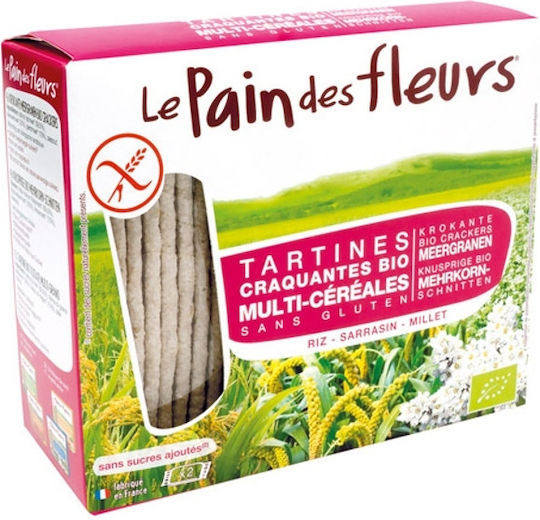 Le pain des fleurs Βιολογικά Crackers με 3 Σπόρους Χωρίς Γλουτένη 150gr