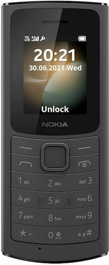Nokia 110 4G Dual-SIM Handy mit Tasten Schwarz