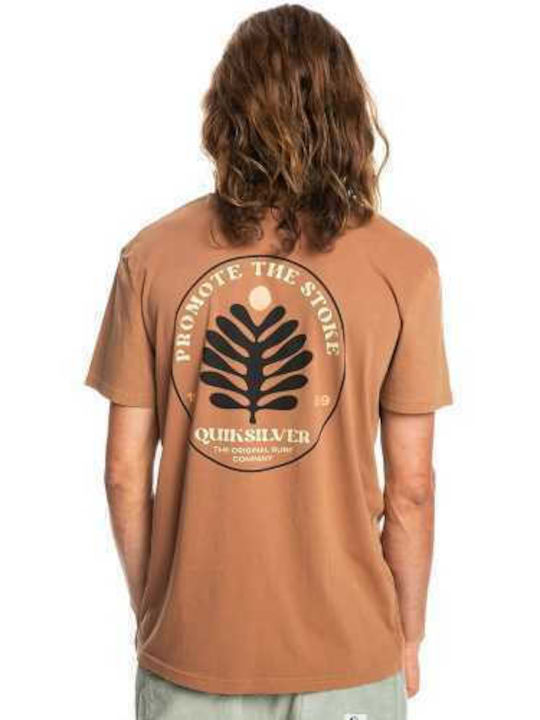 Quiksilver Promote The Stoke Chipmunk Men's Short Sleeve T-shirt Brown