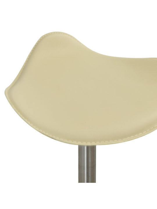 Office Desk Stool Cream 44x44x57cm