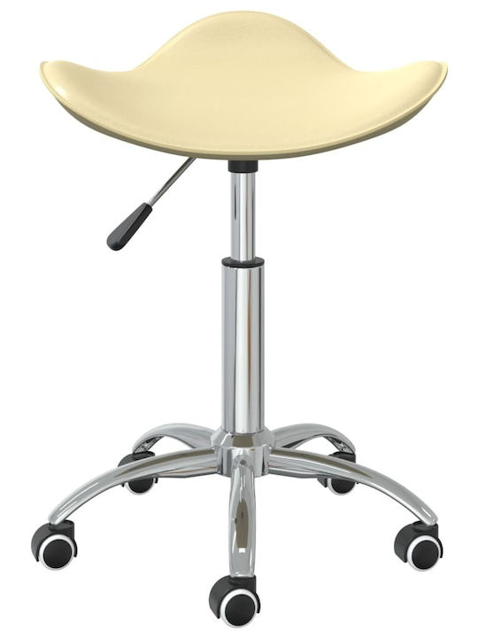 Office Desk Stool Cream 44x44x57cm
