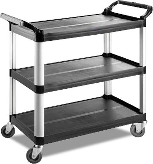 Empero Carucior pentru bucătărie comercială cu 3 niveluri H107xL96xL52cm
