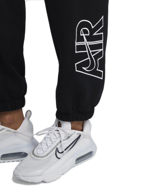 Women's High Waist Jogger Sweatpants Black Fleece