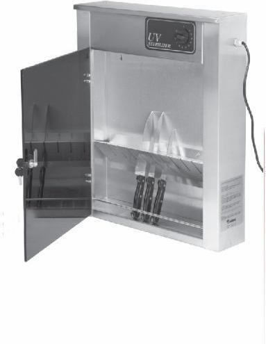 Rnt Knife Sterilizer Ultraviolet Light for 10 Knife 52x14x65cm