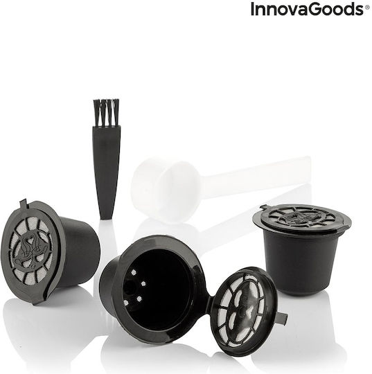 InnovaGoods Επαναγεμιζόμενες Κάψουλες Recoff Συμβατές με Μηχανή Nespresso 3caps