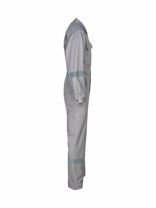 STOP Steppe Reflect Work Coveralls Full Body Gray