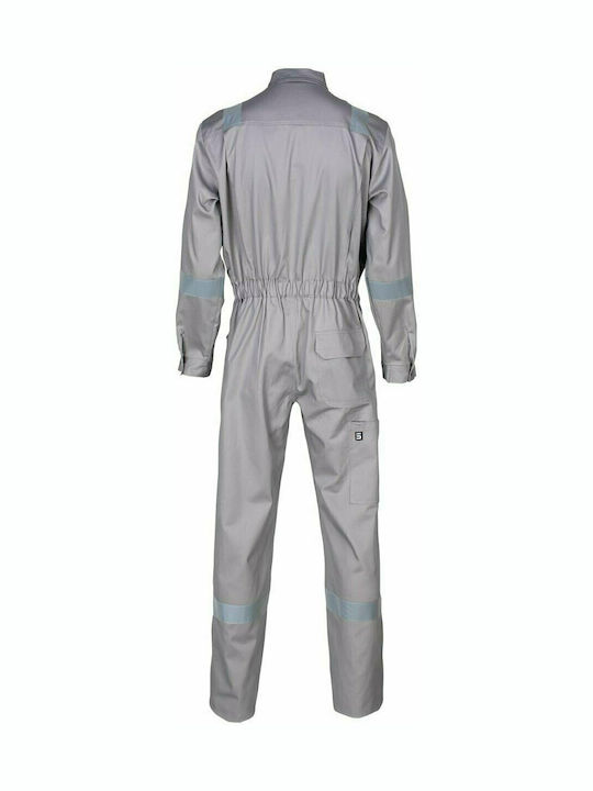 STOP Steppe Reflect Work Coveralls Full Body Gray