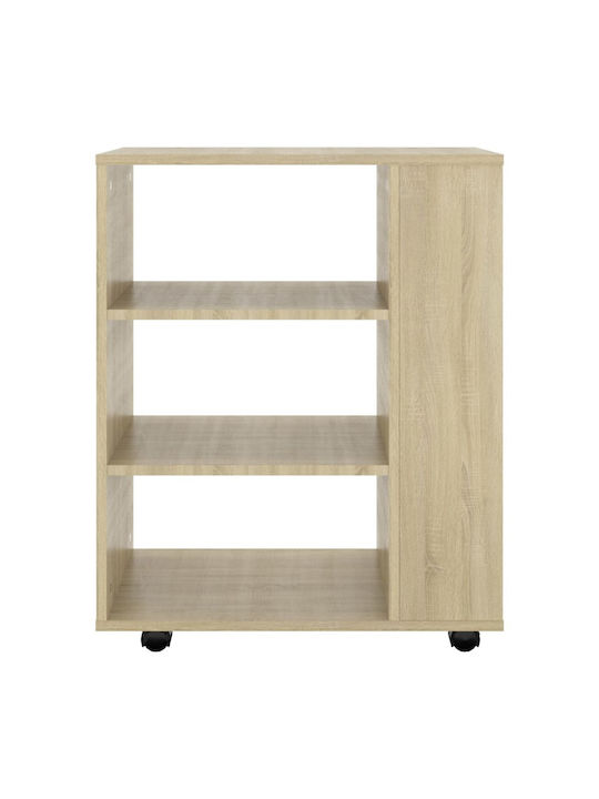 Cabinet de Birou Lemnos Cu roți Sonoma 60x35x75cm