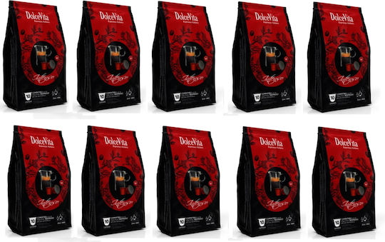 Dolce Vita Капсули Еспресо Intenso Съвместими с машина Nespresso 100капси