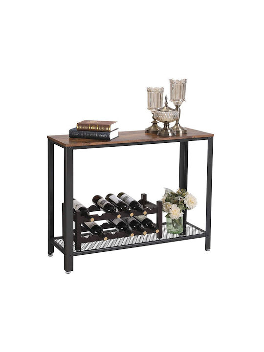 Konsolentisch Holzschatten Schwarz / Braun M101.5xB35xH80cm