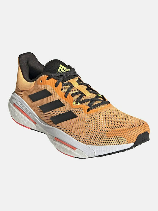 Adidas Solarglide 5 Ανδρικά Αθλητικά Παπούτσια Running Flash Orange / Carbon / Turbo