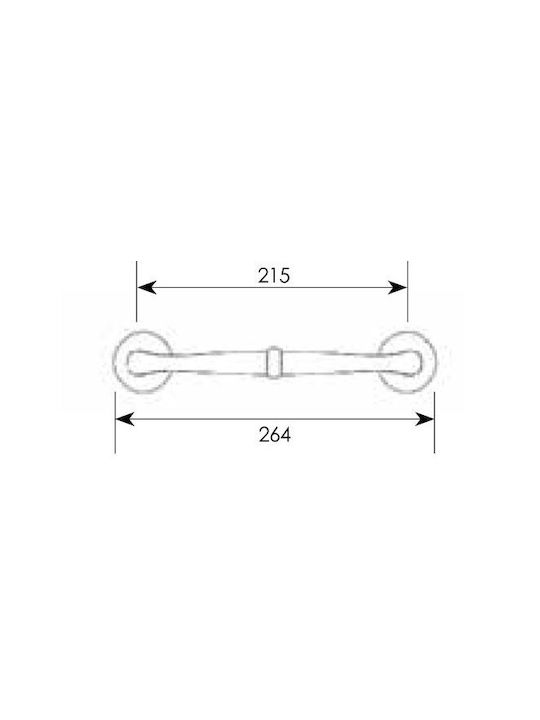 Zogometal Λαβή Εξώπορτας 2361 264mm