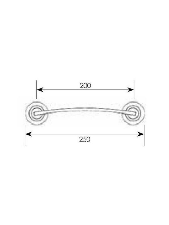 Zogometal Türgriff Vordertür 231 200mm Silber / Chrom