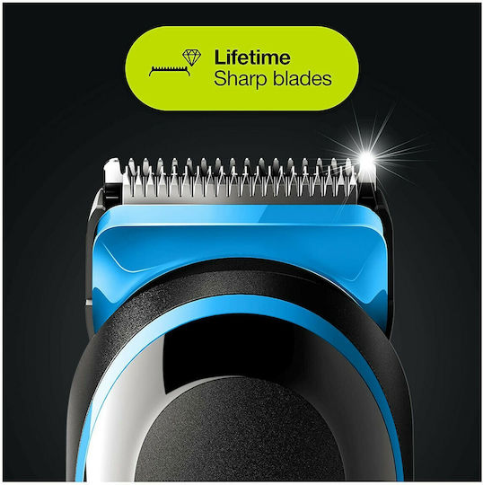 Braun All-in-one Trimmer 5 Машинка за Подстригване Black/Blue MGK5245