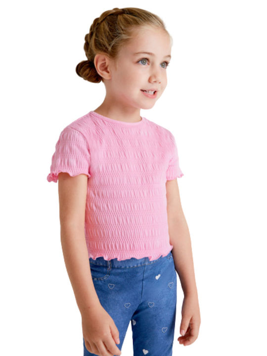 Mayoral Kids Blouse Short Sleeve Pink