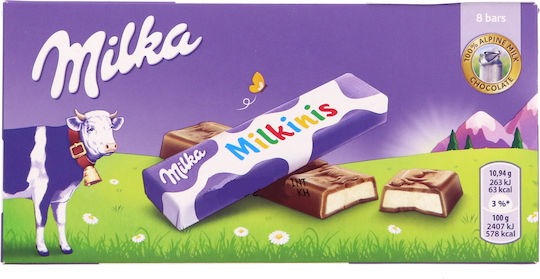 Milka Milkinis Σοκολάτα Γάλακτος με Κρέμα γάλακτος 100gr